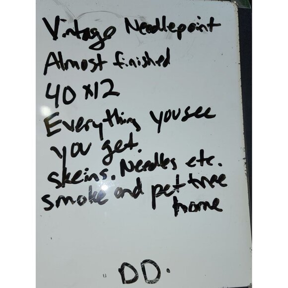 Vintage Floral Embroidery Linen Kit With Threads & Needles - Picture 10 of 10